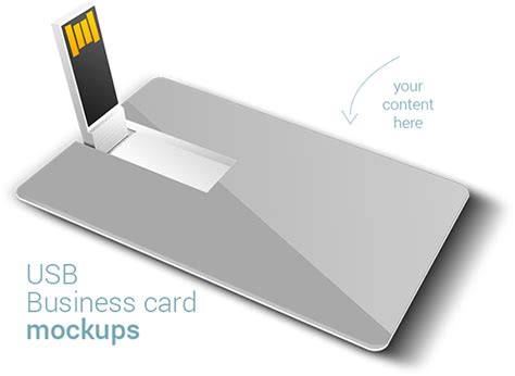 Instead of that contact having to remember what your company does, they have everything at their fingertips. Free USB Business card mockups on Behance