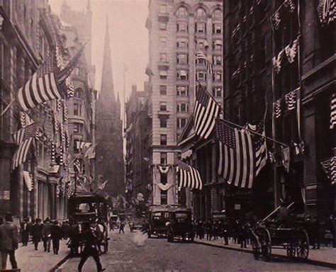 Wall Street 1898 New York City Street Scenes Vintage Photographs