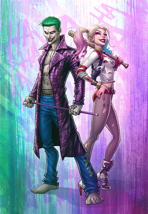 The Joker And Harley Quinn By Patrickbrown On Deviantart