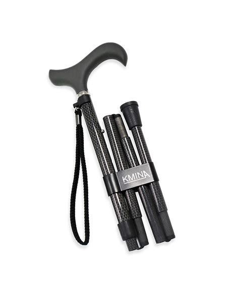 Kmina Pro Folding Walking Stick Walking Stick For Women And Men Carbon Fibre Walking Stick