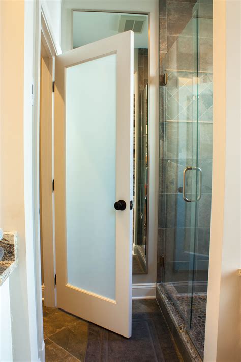 Frosted Glass Door For The Toilet Room Of The Master Bathroom By Turner