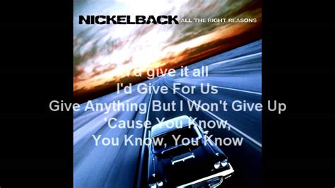 nickelback far away lyrics youtube