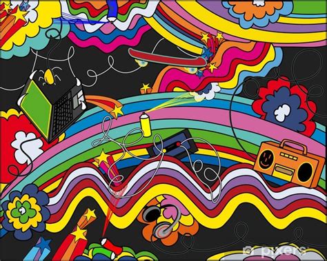 Pop Art Background Wall Mural • Pixers® We Live To Change