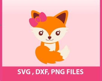 Download Baby Fox SVG Cut File Cute Baby Fox with Tail Cutting File