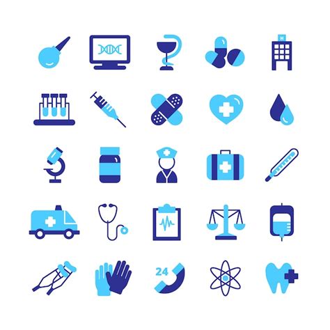Premium Vector Medicine Icons Set