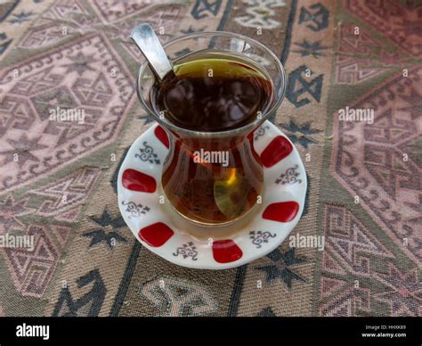 Glass Of Traditional Turkish Tea Stock Photo Alamy