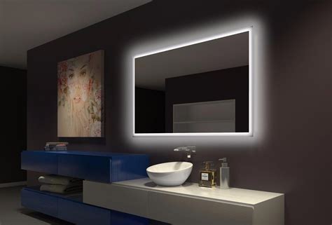Backlit Bathroom Mirror Rectangle Bathroommirror Backlit Mirror Bathroom Mirror Rectangle