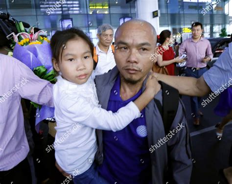 Nguyen Van Xuan Holds His Daughter Editorial Stock Photo Stock Image