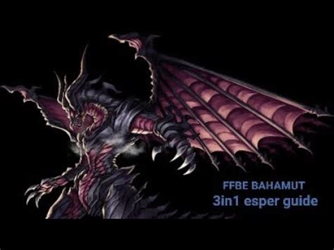 Equip items and esper to reduce the encounter rate. FFBE jp Bahamut Esper fight 3 in 1 guide - whale, f2p, dolphin - upcoming on global - YouTube