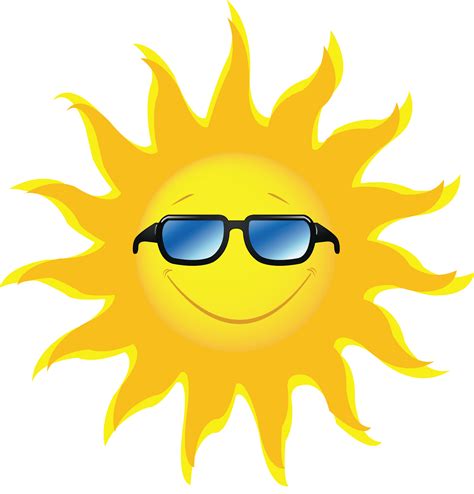 Sun With Sunglasses Png Free Logo Image