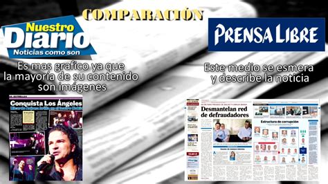 Prensa Libre Vs Nuestro Diario Guatemala Youtube