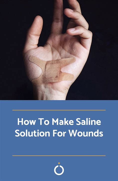 Saline Solution Or Saline Water Is An Easy To Use Disinfectant To Clean