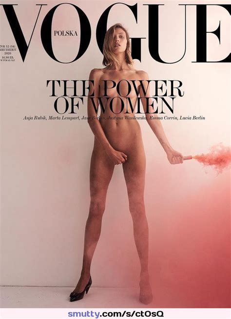 Anja Rubik Nude For Vogue Magazine