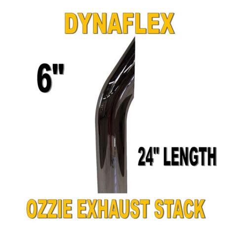 Dynaflex Chrome 6 Ozzie Exhaust Stack 24 Length Ebay