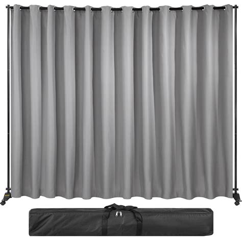 Vevor Room Divider Kit 8 Ft X 10 Ft 4 Rolling Wheels Curtain Divider