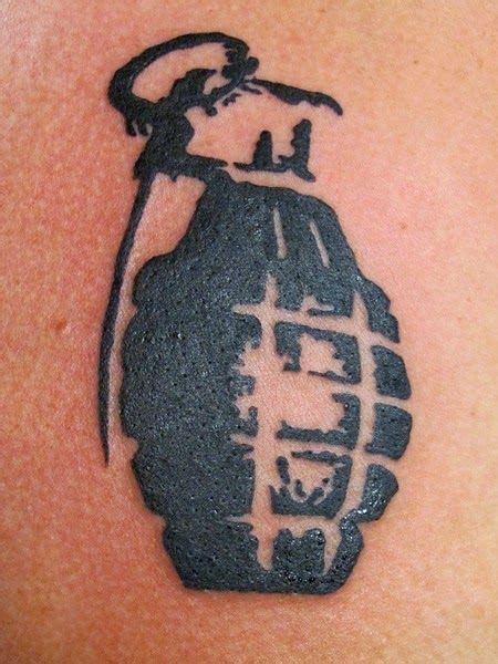 Simple Grenade Tattoo Design Best Tattoo Ideas