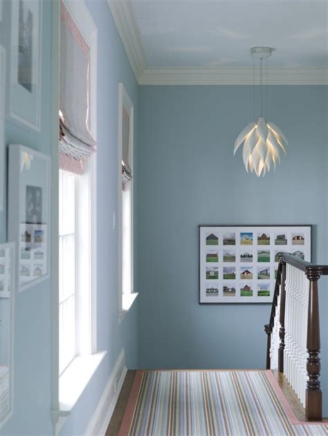 Pale Blue Painted Hallway At S B Long Interiors Country Estate