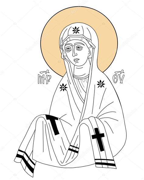 Icono De Intercesión De La Santísima Theotokos Virgen Santa María