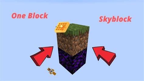 One Block Skyblock Minecraft Youtube