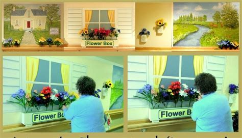 Interactive Flower Mural For Memory Care Secured Units