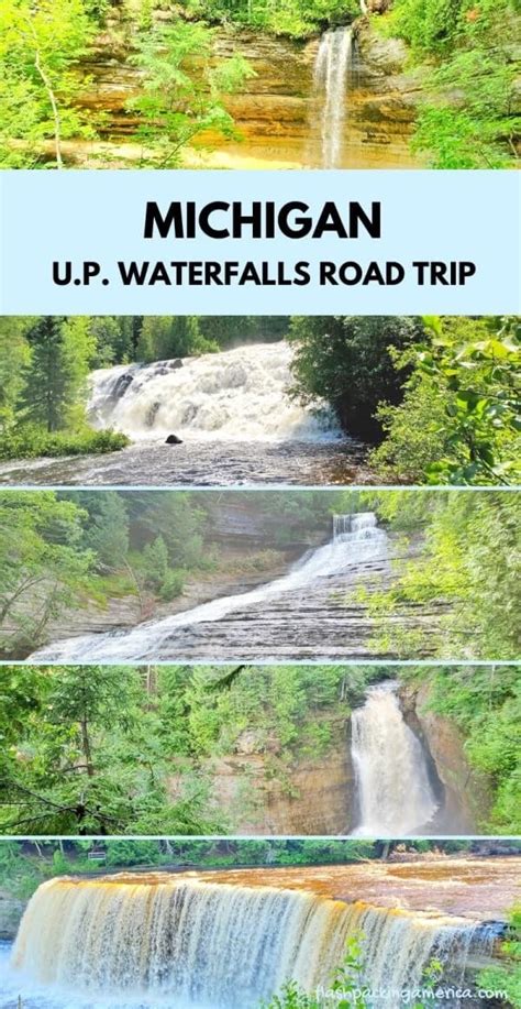 Upper Peninsula Waterfalls Map