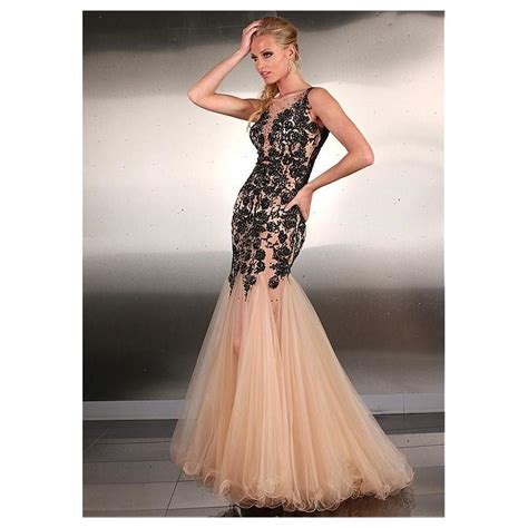 Fabulous Tulle Bateau Neckline Mermaid Evening Dresses With Beaded Lace Appliques Overpinks