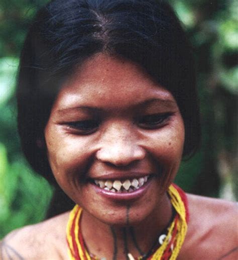A Mentawai Woman With Sharpened Teeth Reportedly They Do So With Their