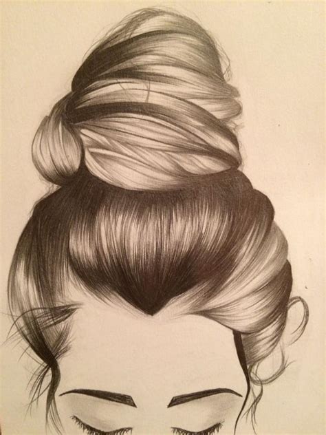 How To Draw A Messy Bun Easy Step By Step
