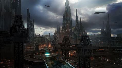 Science Fiction Wallpapers 1920x1080 Sci Fi City Concept Art