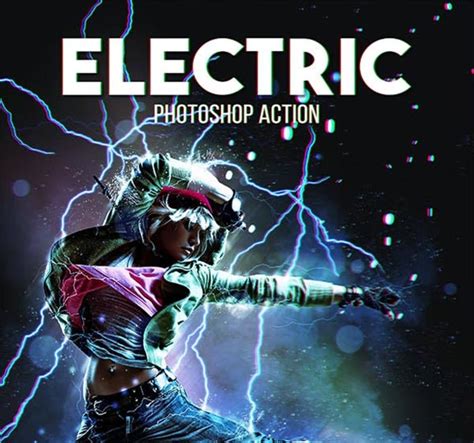 Electricity Photoshop Actions Free And Premium Electricity Photoshop