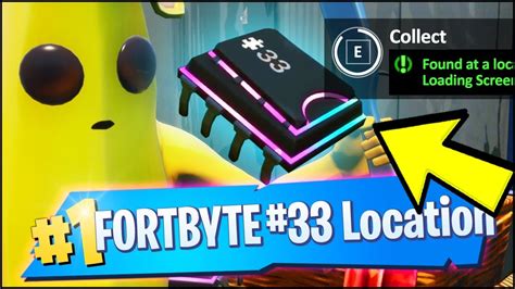Fortbyte 33 Location Found At A Location Hidden Within Loading Screen