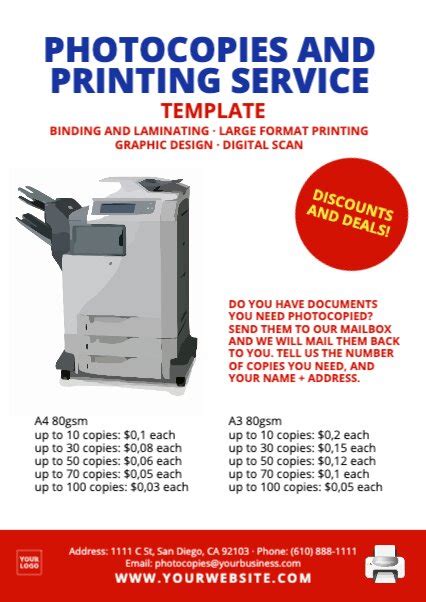 Create Photocopy Posters Online For Printing