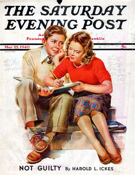1940 Saturday Evening Post Cover Young Crush L 373 Saturday Evening