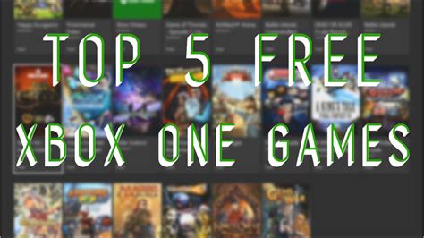 Top 5 FREE Xbox One Games You Can Download Now - YouTube