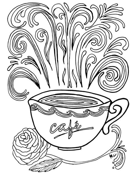 Coffee Cup Coloring Pages At GetColorings Free Printable
