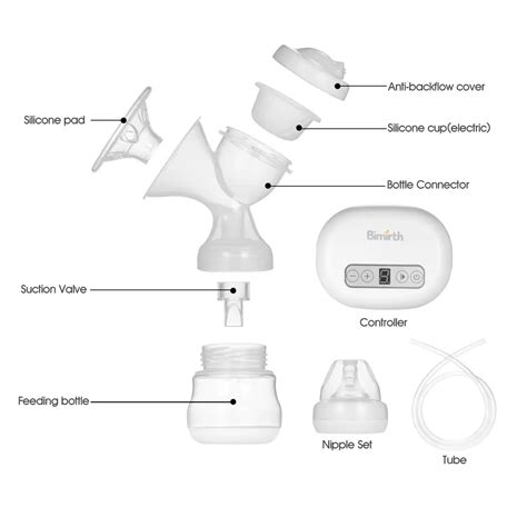 bimirth portable mini electric breast pump set nipple milk bottle sucking automatic massage