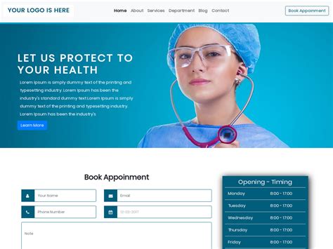Bootstrap Template For Doctor Website