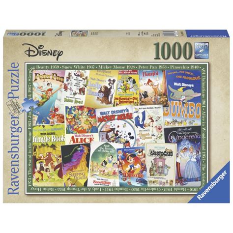 Ravensburger Puzzle Disney 1000 Piece Disney Vint Movie Posters Toys