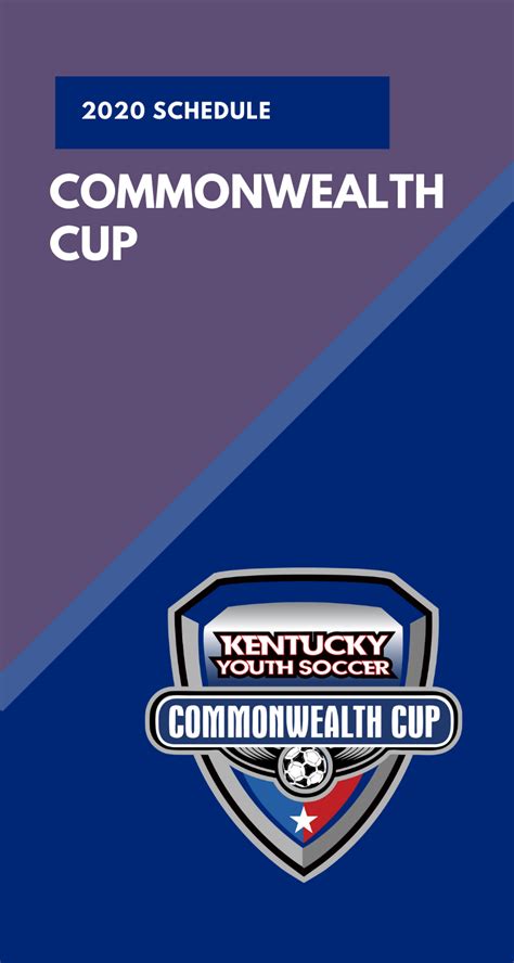 Kentucky Youth Soccer Association 2020 Commonwealth Cup Schedule