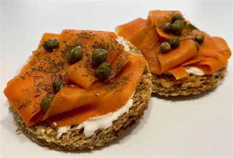 vegan smoked “salmon” carrots