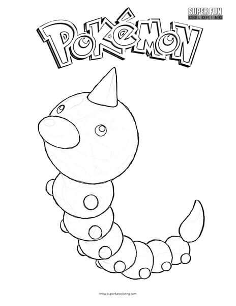 Weedle Pokemon Coloring Page Super Fun Coloring Coloring Home
