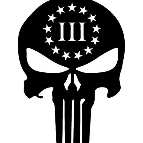 Punisher Skull 3er Truck Decal Midwest Sticker Shop