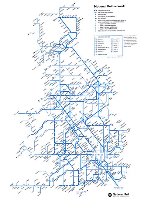 National Rail Service Uk National Rail Map Train Map Transit Map