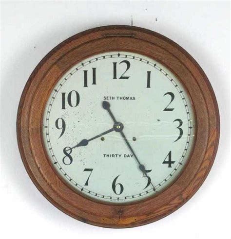 Vintage Seth Thomas 30 Day Wall Clock