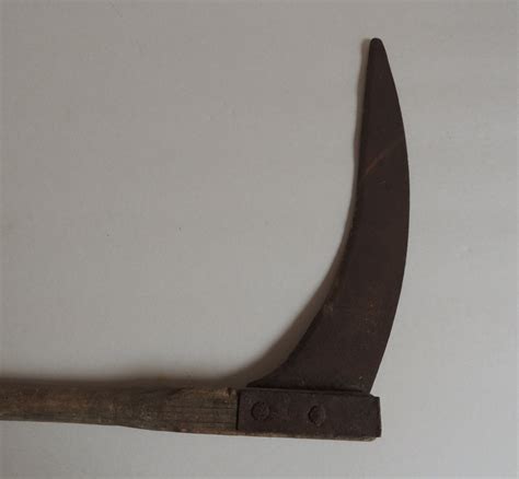 Antique Hand Sickle Hand Scythe Corn Cutter Rusty Farm Tool