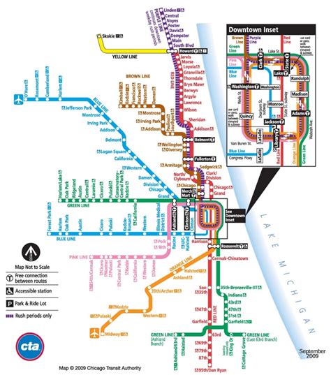Exploring Chicago Navigating The City With The El Train Map 2023