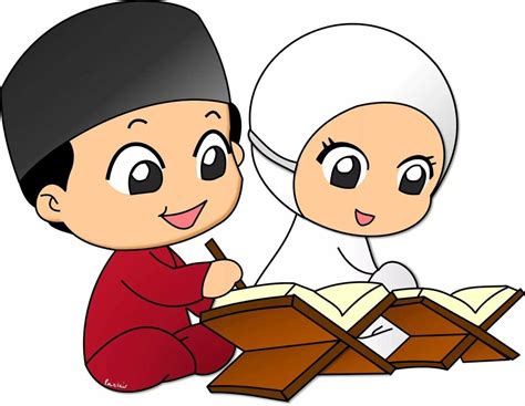 Gambar Kartun Muslimah Membaca Buku Cartoon Muslim Girl Reading A Riset