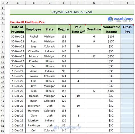 Payroll Exercises In Excel 5 Tricky Problems Exceldemy