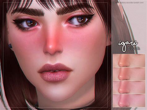 Sims 4 Body Blush Best Sims 4 Nose Face Blush Cc Fandomspot Images