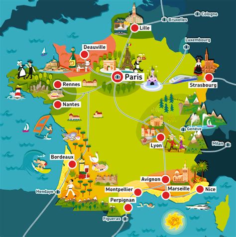 Mapa De France Railpass De Sncf Ville France France Map France Travel